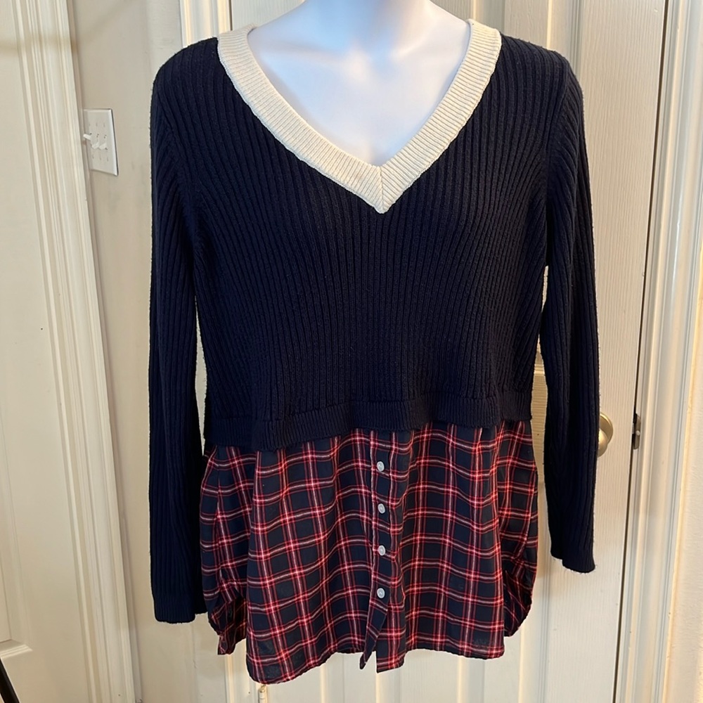 Venus faux layered sweater size 3X
